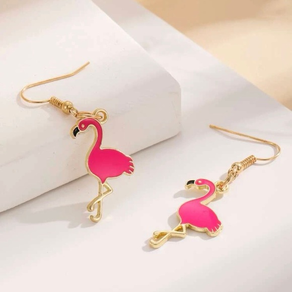 Flamingo earrings - Picture 2 of 4